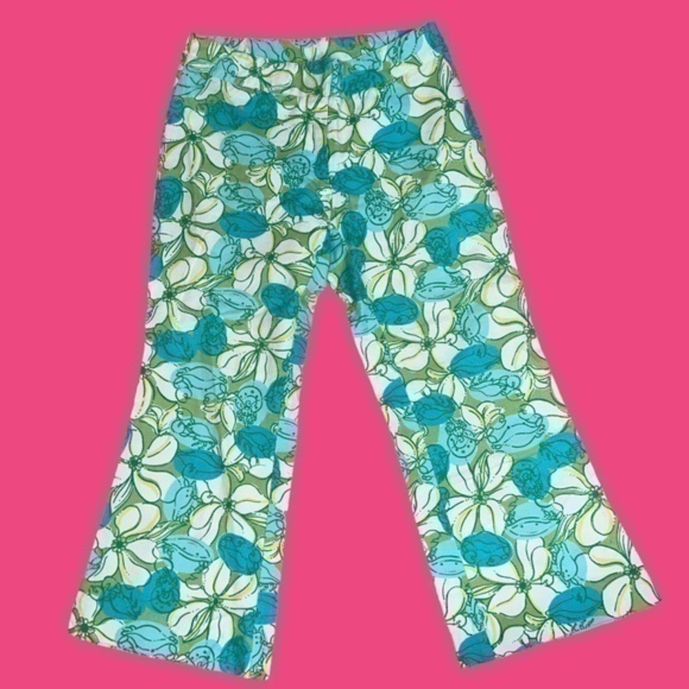 ▶️ Lilly Pulitzer ◀️ White Label
Women's Blue Green White
Yellow Floral Capri